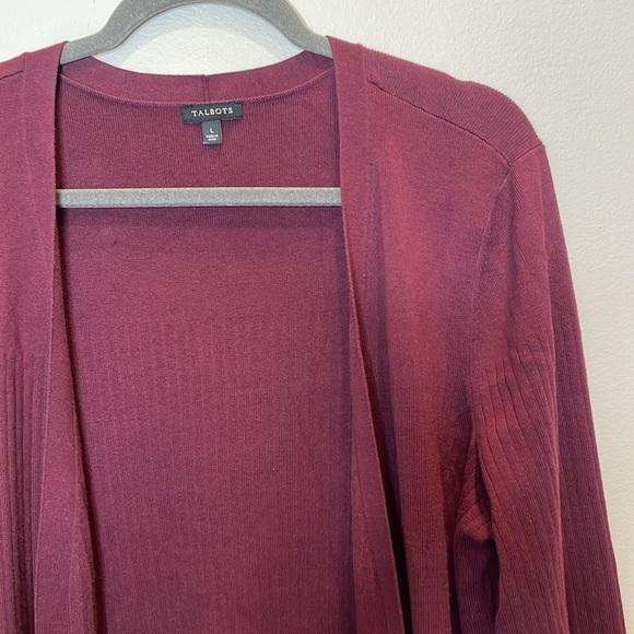 Talbots Duster Open Front Cardigan Size Large - Picture 4 of 8